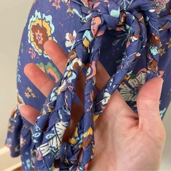 NWT Marine Layer Laney Hibiscus Tie-Waist Mini Dress size XS - Picture 13 of 15